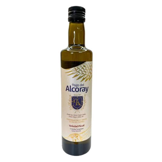 ACEITE OLIVA V.EXT TEMP. PICUAL PAGO ALCORAY BTLLA 500 ML