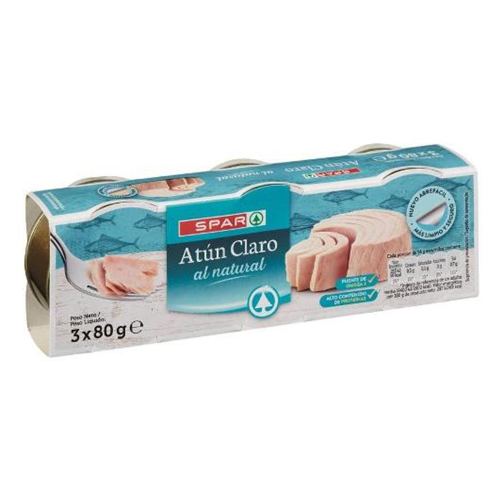 ATUN NATURAL 3X52G SPAR PACK 156 GR