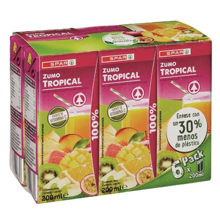 ZUMO TROPICAL X6 SPAR PACK 1200 ML