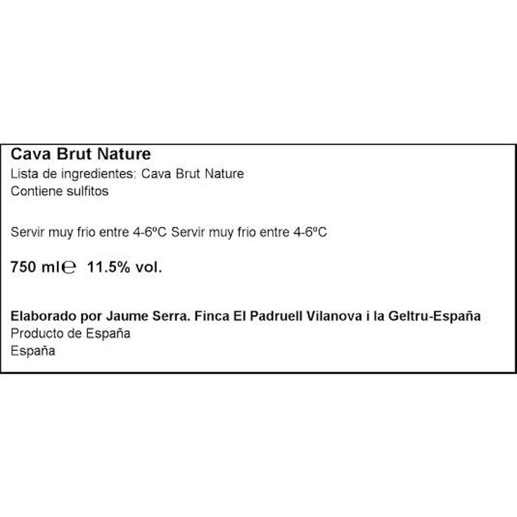 CAVA BRUT 11,5º BOUQUET JAUME SERRA BTLLA 75 CL