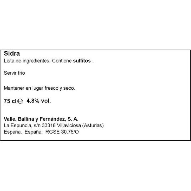 SIDRA EXTRA ETI.DORADA 4,8º GAITERO BTLLA 75 CL