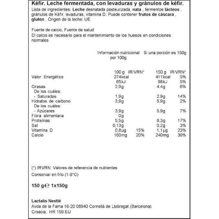 KEFIR NESTLE TRRNA 150 GR