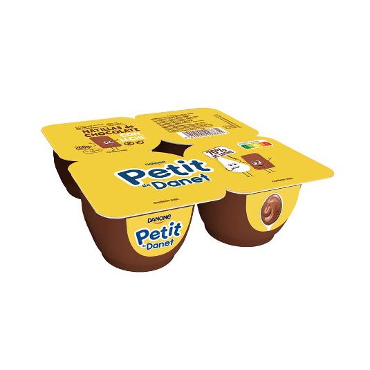 NATILLAS CHOCO.LECHE PETIT X4 DANONE PACK 260 GR