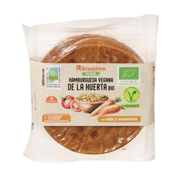 HAMBURGUESA VEGANA HUERTA X2 RIKISSSIMO PACK 160 GR