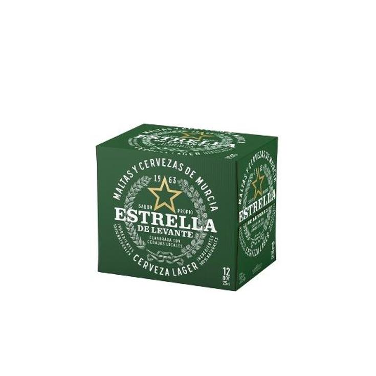 CERVEZA 12X25 CL 4,8º BTLLA ESTR.LEVANTE PACK 300 CL