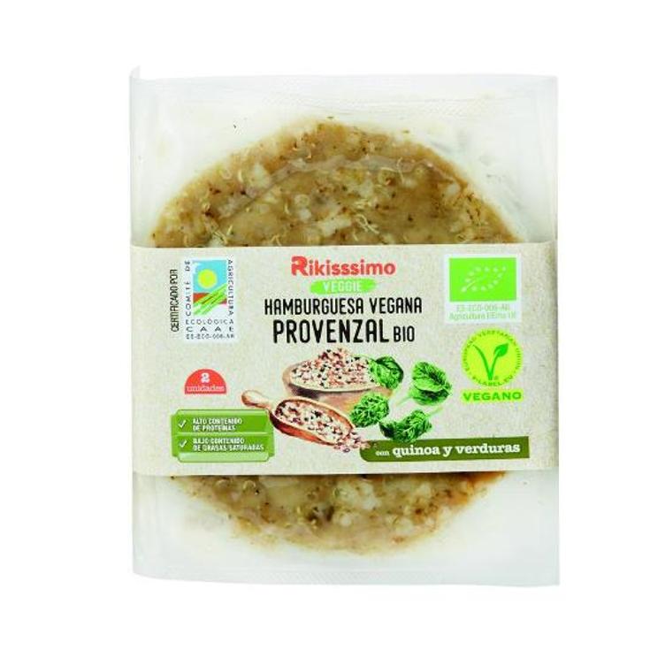 HAMBURGUESA VEGETAL QUINOA X2 RIKISSSIMO PACK 160 GR