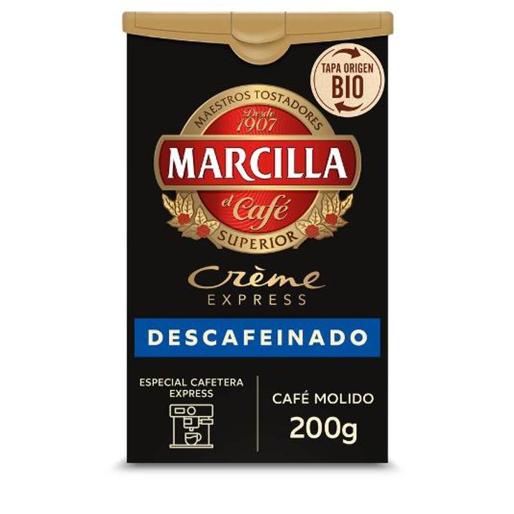 CAFE MOL.CREME EXPRESS DESCAF. MARCILLA PQTE. 200 GR