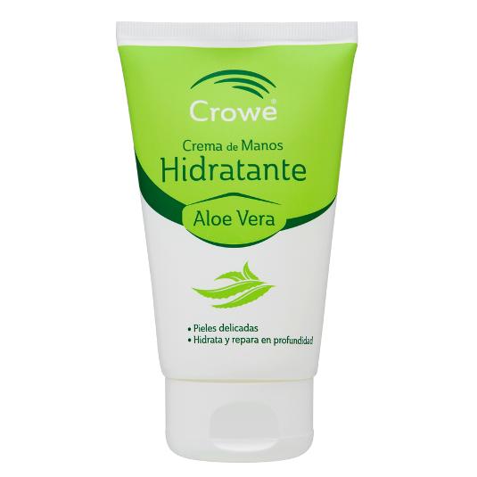 CREMA MANOS HIDRATANTE ALOE VER CROWE TUBO 125 ML