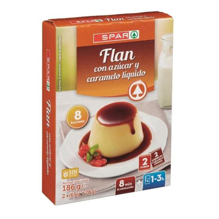 FLAN POLVO C/AZUC CARAMELO SPAR PQTE 130 GR