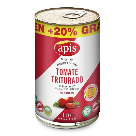 TOMATE NATURAL TRITURADO APIS BOTE 410 GR