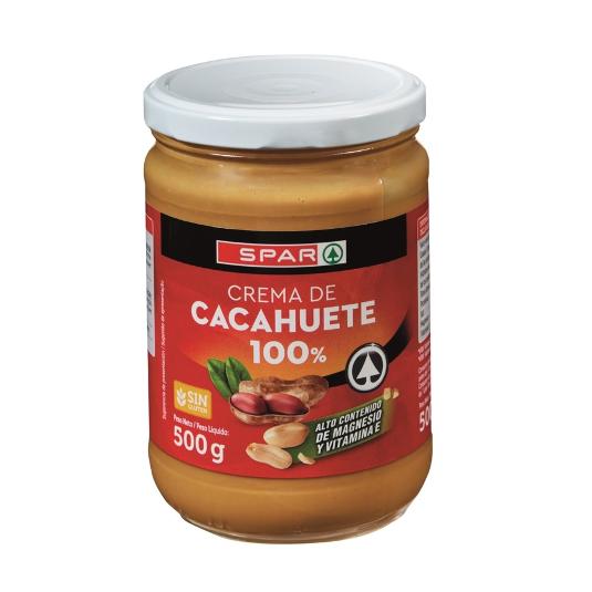 CREMA CACAHUETE 100% SPAR FRASCO 500 GR