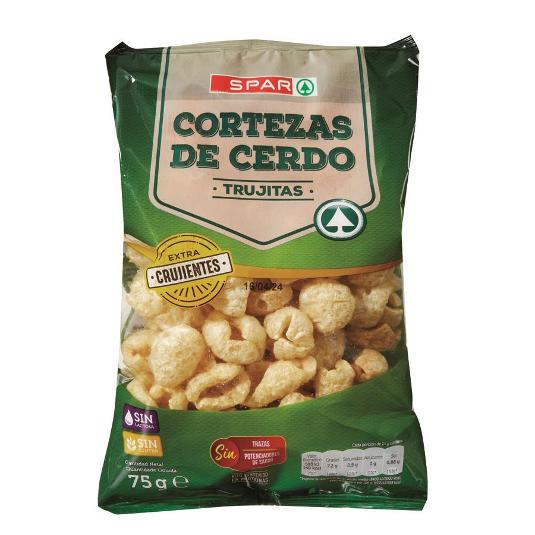 CORTEZA CERDO FRIT.TRUJITA SPAR BOLSA 75 GR