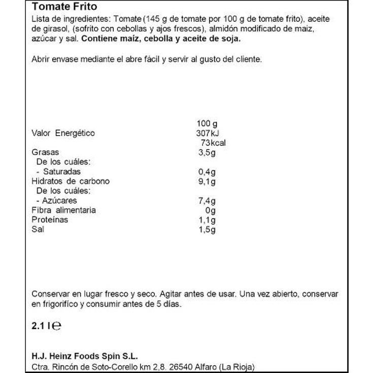 TOMATE FRITO ORLANDO BRIK 2100 GR