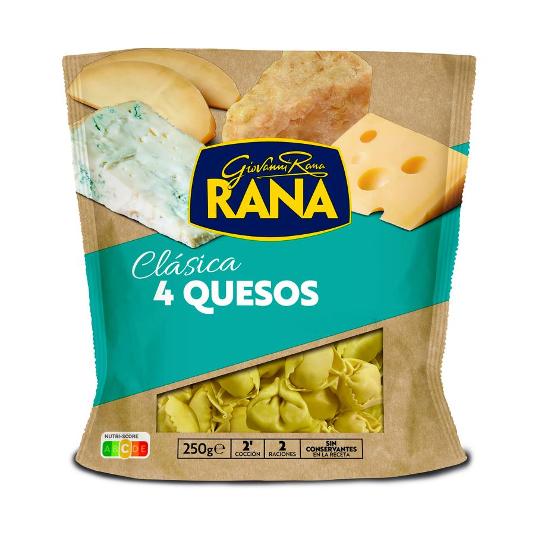 PASTA REFRI RELLENA 4 QUESOS RANA UNIDAD 250 GR