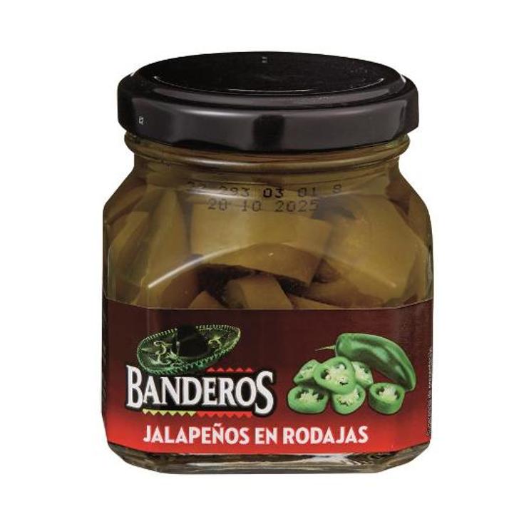 JALAPEÑOS RODAJAS BANDEROS FRASCO 60 GR