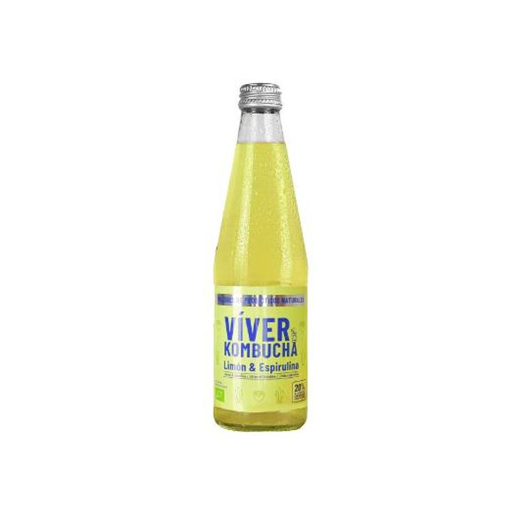 KOMBUCHA LIMON ESPIRULINA VIVER KOMBUC BTLLA 330 ML