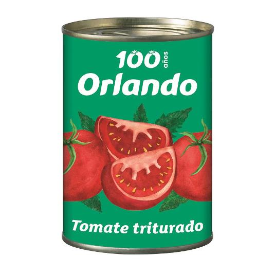 TOMATE NATURAL TRITURADO ORLANDO BOTE 400 GR