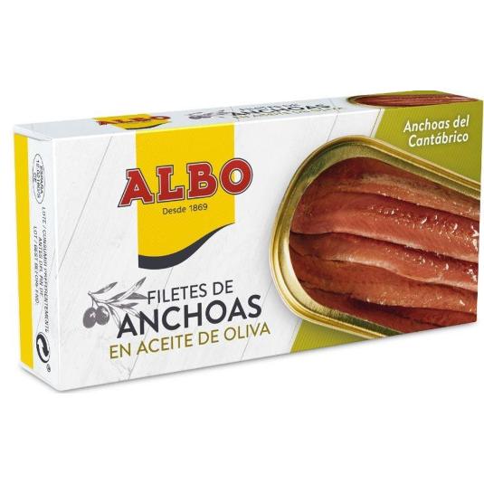 ANCHOAS ACEITE OLIVA ALBO LATA 30 GR