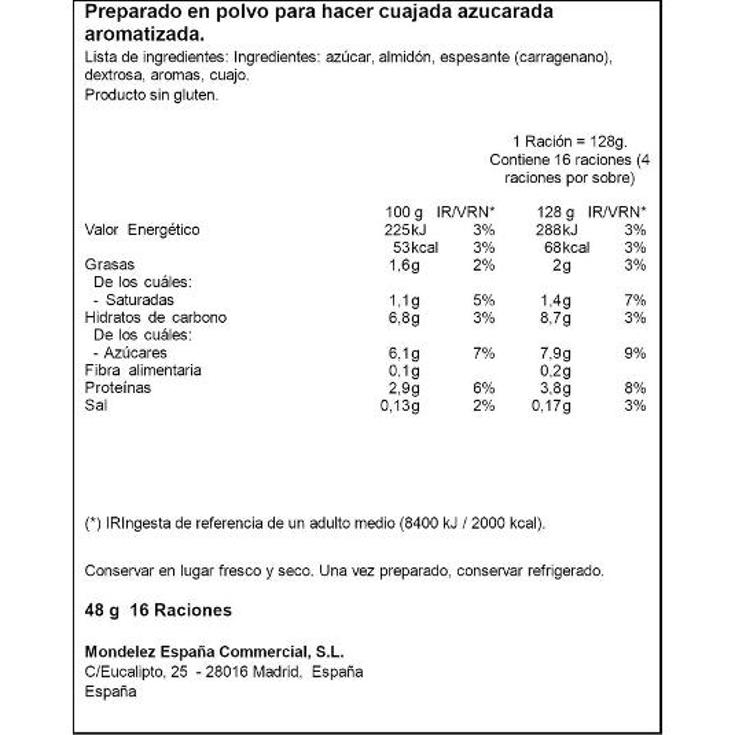 CUAJADA FRESCA ROYAL PQTE 48 GR