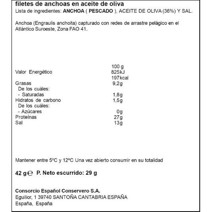 ANCHOAS ACEITE OLIVA SPAR LATA 29 GR