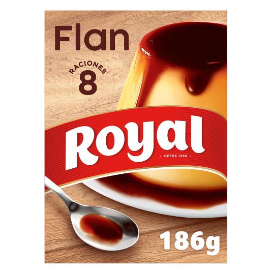 PREPARADO PARA FLAN (8 RACION.) ROYAL PQTE 186 GR