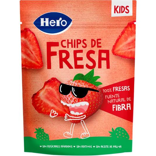 SNACK KIDS FRESA CHIPS HERO BOLSA 12 GR