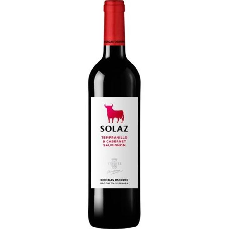 VINO TINTO TEMPRANILLO 14º SOLAZ BTLLA 75 CL