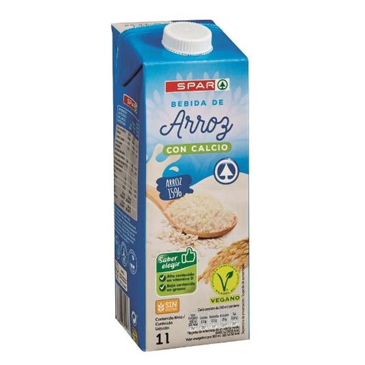 BEBIDA ARROZ CALCIO SPAR BRIK 1 LT