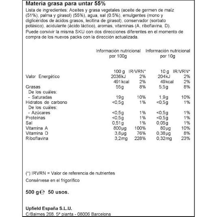 MARGARINA MAIZ ARTUA TRRNA 500 GR