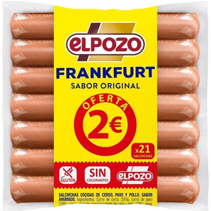 SALCHICHAS FRANKFURT PACK AHORR ELPOZO PACK 640 GR