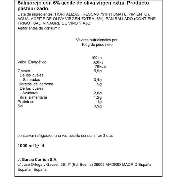SALMOREJO REFRIGERADO RIKISSSIMO BRIK 1 LT