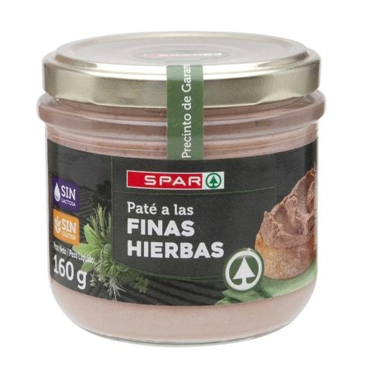 PATE FINAS HIERBAS T.V. SPAR FRASCO 160 GR