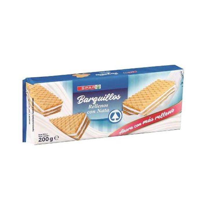 GALLETAS BARQUILLO NATA D.RELLE SPAR PQTE 200 GR
