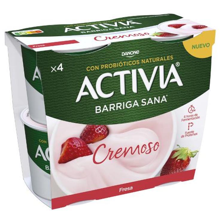 ACTIVIA CREMOSO FRESA DANONE PACK 460 GR