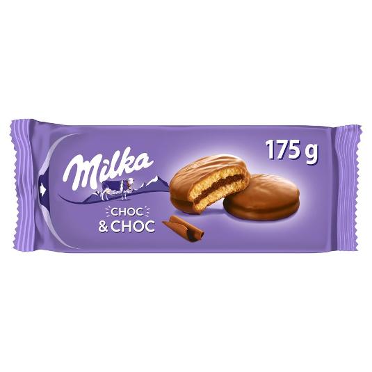 BIZCOCHITO RELLENO CHOC CHOC MILKA PQTE 175 GR