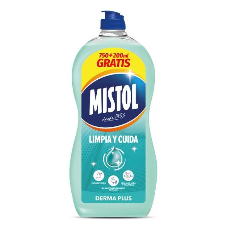 LAVAVAJILLAS DERMA PLUS 750+200 MISTOL BTLLA 950 ML