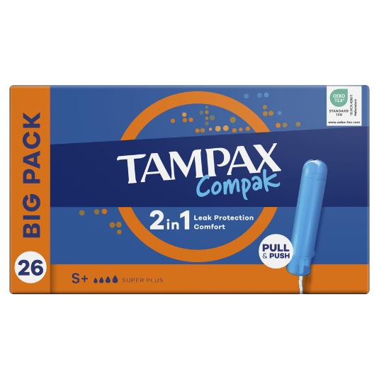 TAMPONES COMPAK SUPERPLUS 26 TAMPAX CAJA 26 UD