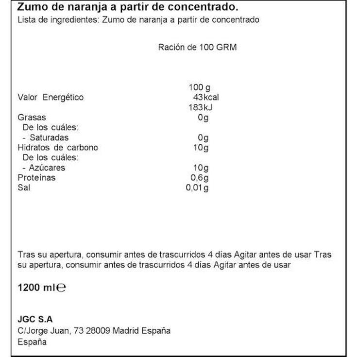 ZUMO MINI NARANJA 6X200 ML DON SIMON PACK 1200 ML