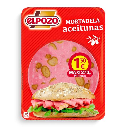 MORTADELA ACEITUNAS LONCHAS ELPOZO PQTE 225 GR