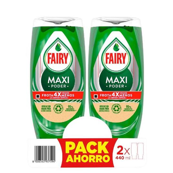 LAVAVAJILLAS MAXI PODER 2X440 FAIRY PACK 880 ML