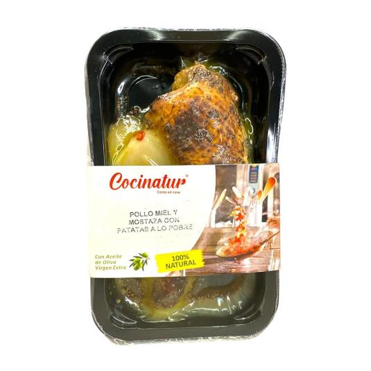 POLLO MIEL Y MOSTAZA C/PATATAS COCINATUR BDJA 350 GR