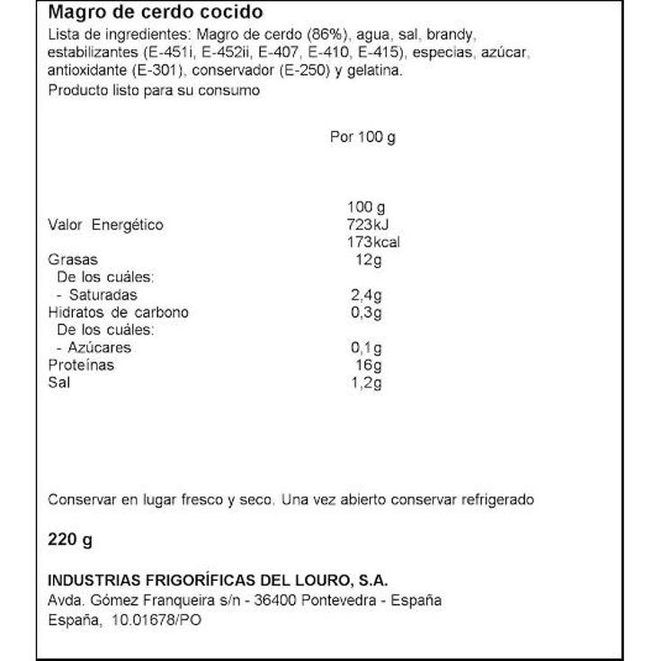 MAGRO DE CERDO COREN LATA 220 GR