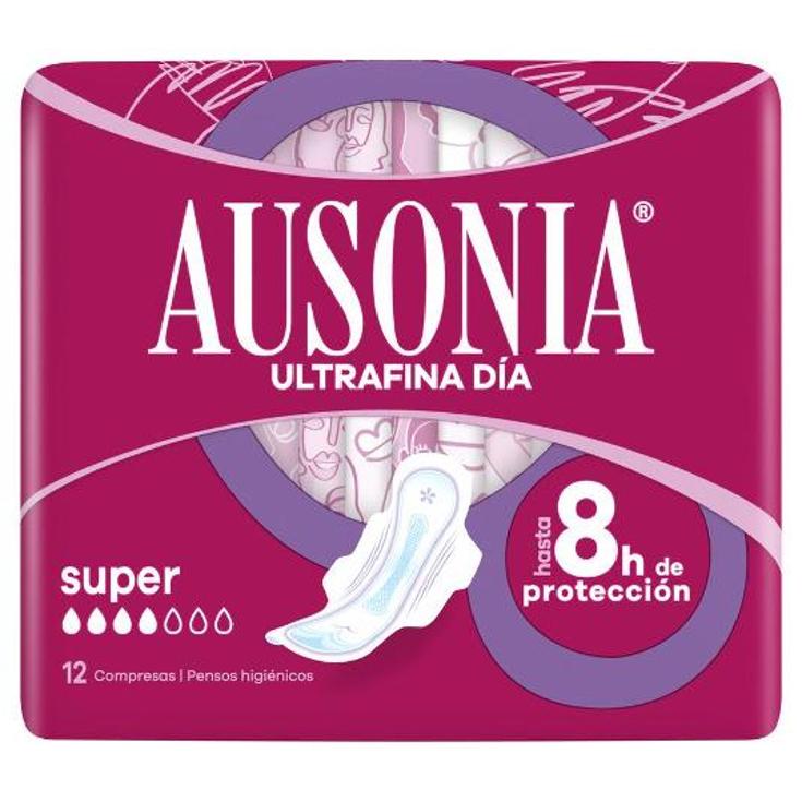 COMPRESAS ULTRAF.SUPER ALAS 12U AUSONIA PQTE 12 UD