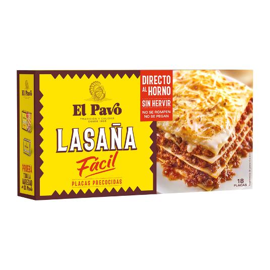 LASAÑA 18U EL PAVO PQTE 200 GR