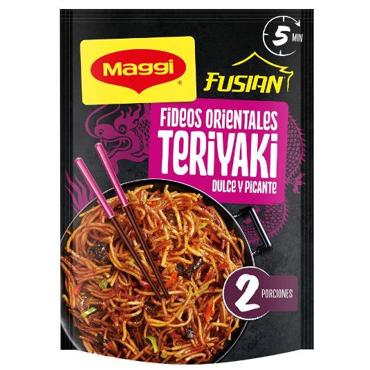 FIDEOS ORIENTALES TERIYAKI MAGGI FUSIAN SOBRE 130 GR