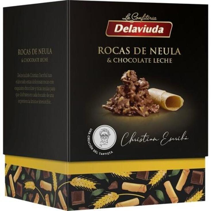 ROCAS DE NEULAS CON CHOCOLATE DELAVIUDA CAJA 100 GR