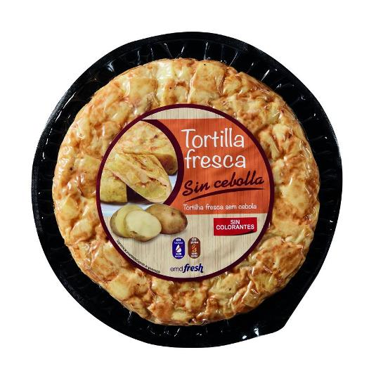 TORTILLA PATATAS FRESCA S/CEBOL EMDFRESH UNIDAD 600 GR