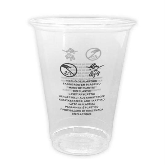VASO TRANSPARENTE 330CC REUTIL. GREENTEK PACK 25 UD