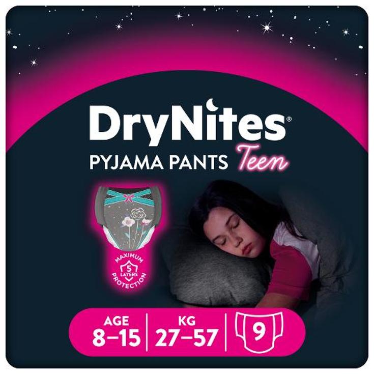 BRAGUITAS NOCHE NIÑA 8-15 AÑOS DRYNITES PQTE 9 UD