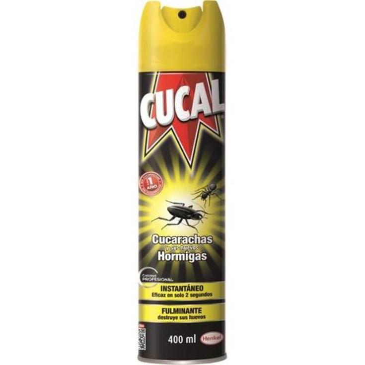 INSECTICIDA CUCARACHAS/HORMIGAS CUCAL SPRAY 400 ML
